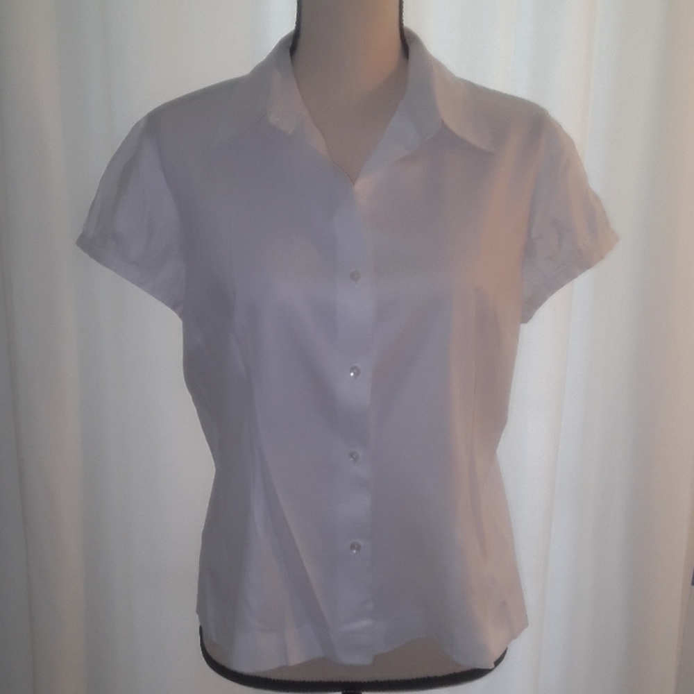 INC White Collar Blouse
